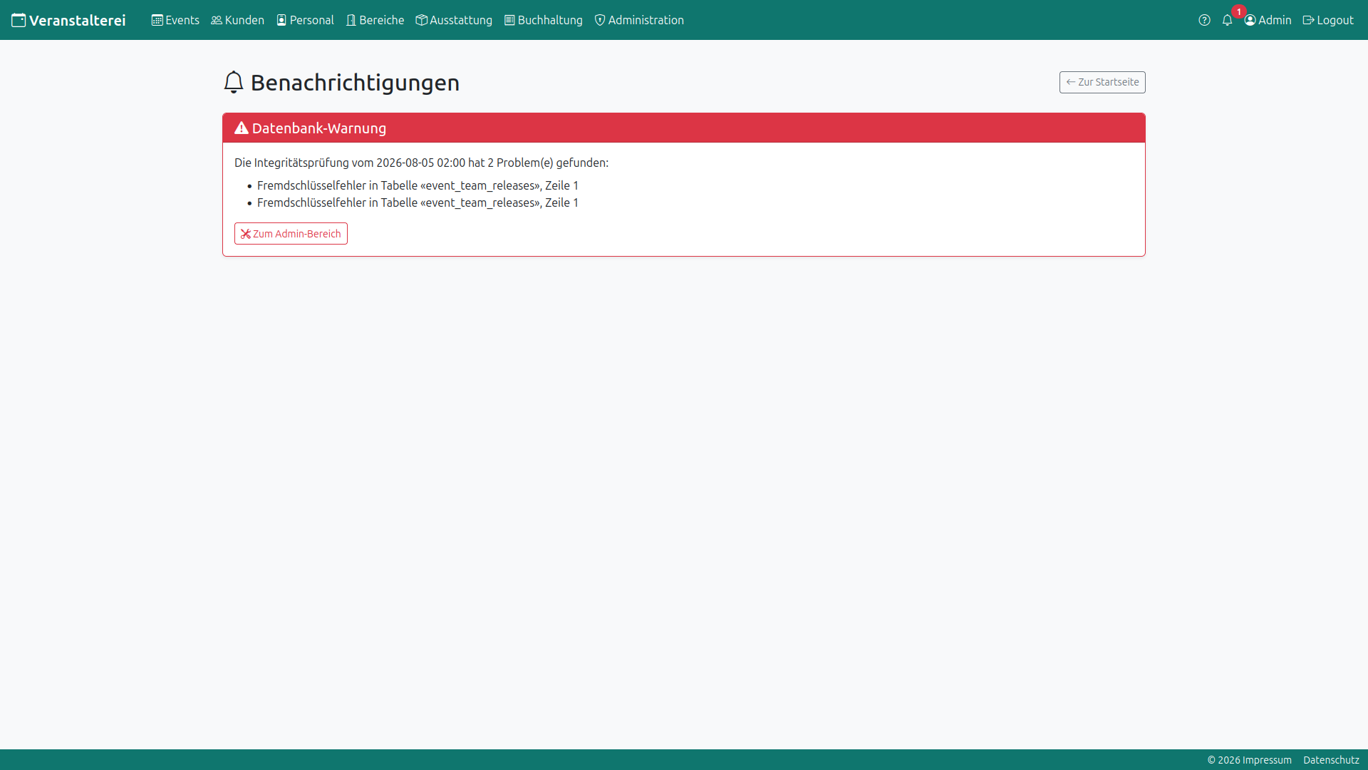 Befund als Benachrichtigung