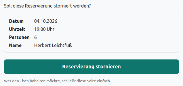 Stornobestätigung