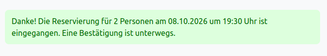 Formular beim Absenden