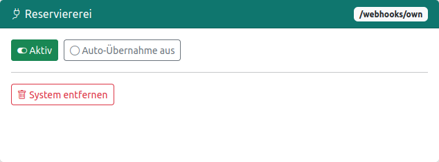 Die Reserviererei in den Reservierungssystemen aktivieren