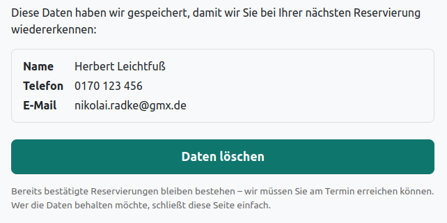 Widerrufsseite für den Gast