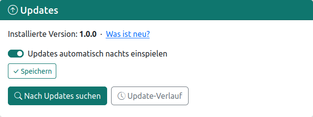 Updates suchen und einspielen