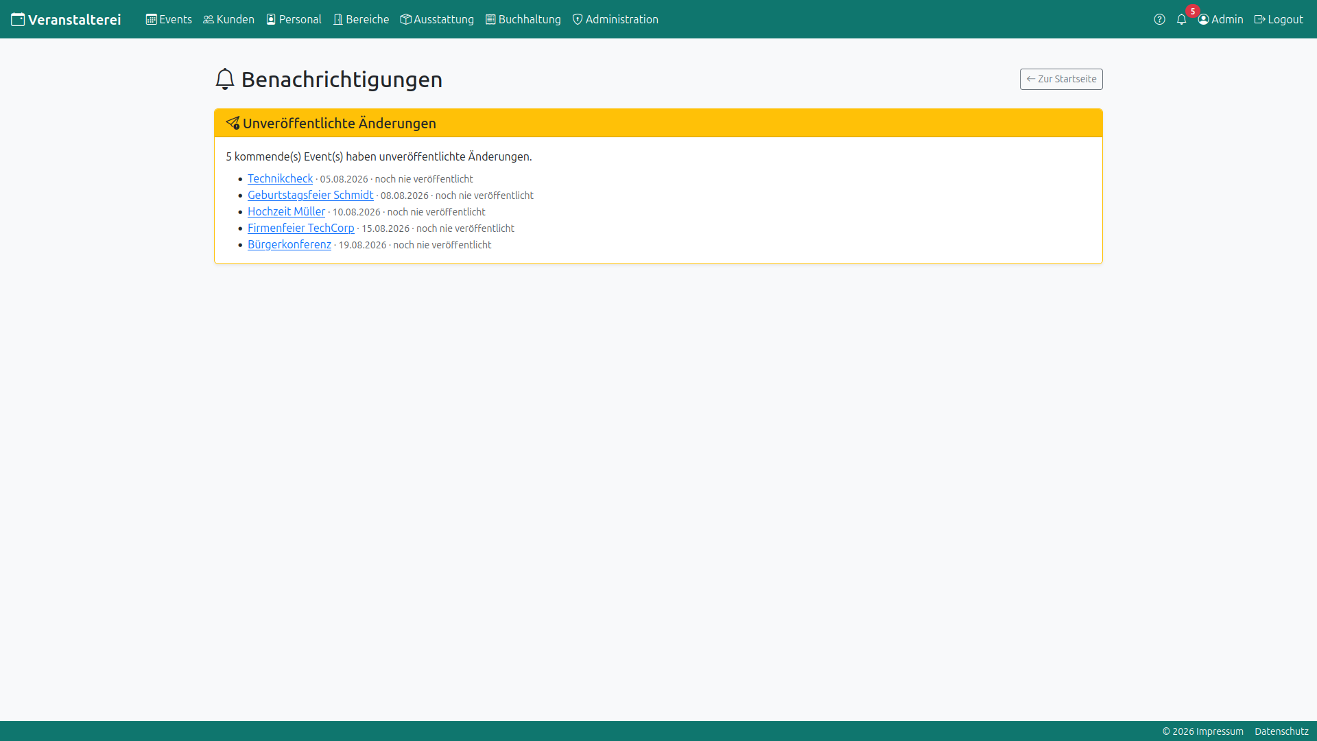 Veröffentlichen-Dialog