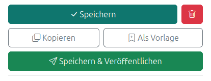 Der Veröffentlichen-Button am Event